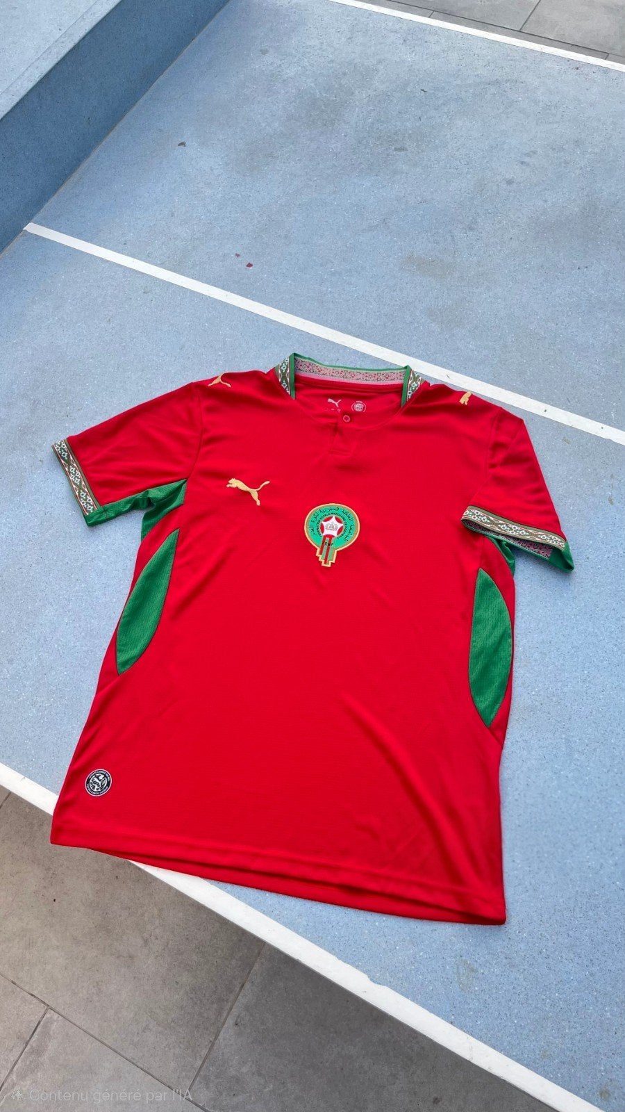 Maillot du maroc pour la coupe du monde, Enlèvement ou Envoi, Maillot