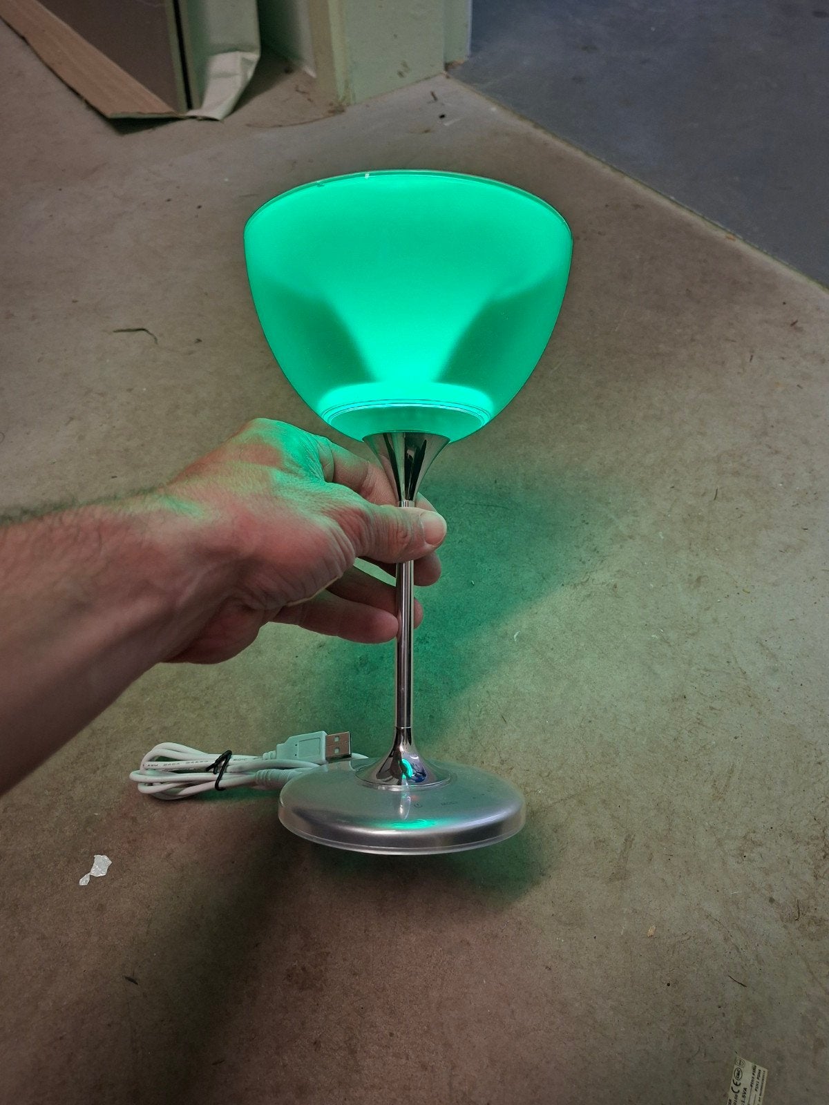 Sfeerlamp met speaker, Enlèvement