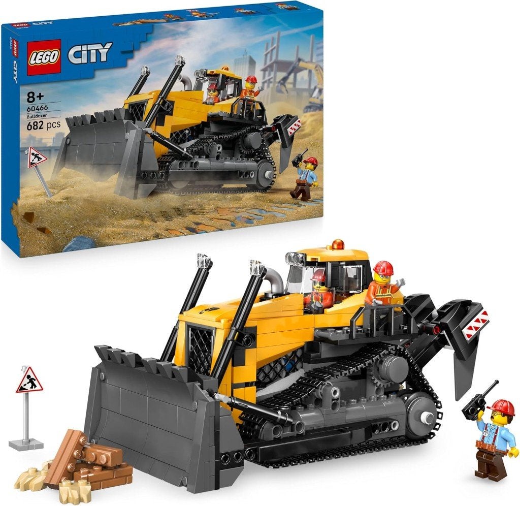 Neuf - Lego City Le bulldozer jaune (60466), Envoi, Complet, Lego, Ninjago