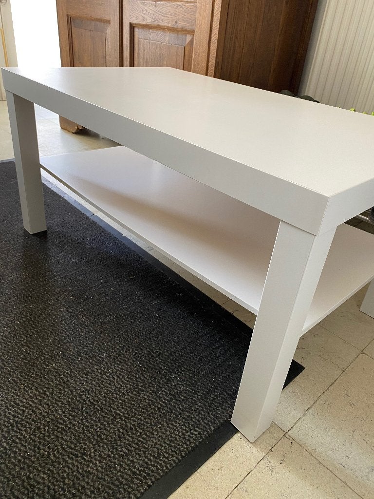 Salon tafel wit IKEA, Huis en Inrichting, Ophalen, Zo goed als nieuw, 100 tot 150 cm, 50 tot 100 cm