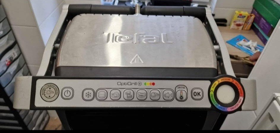 Tefal OptiGrill+ Contactgrill – Zo goed als nieuw, Elektronische apparatuur, Contactgrills, Ophalen of Verzenden