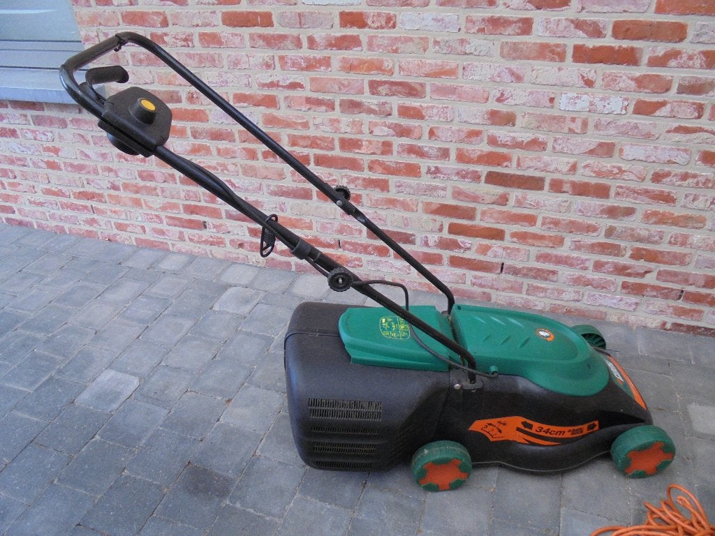 Grasmachine Elektrisch met kabel, Ophalen, Cirkelmaaier, Gebruikt, Elektrische grasmaaier