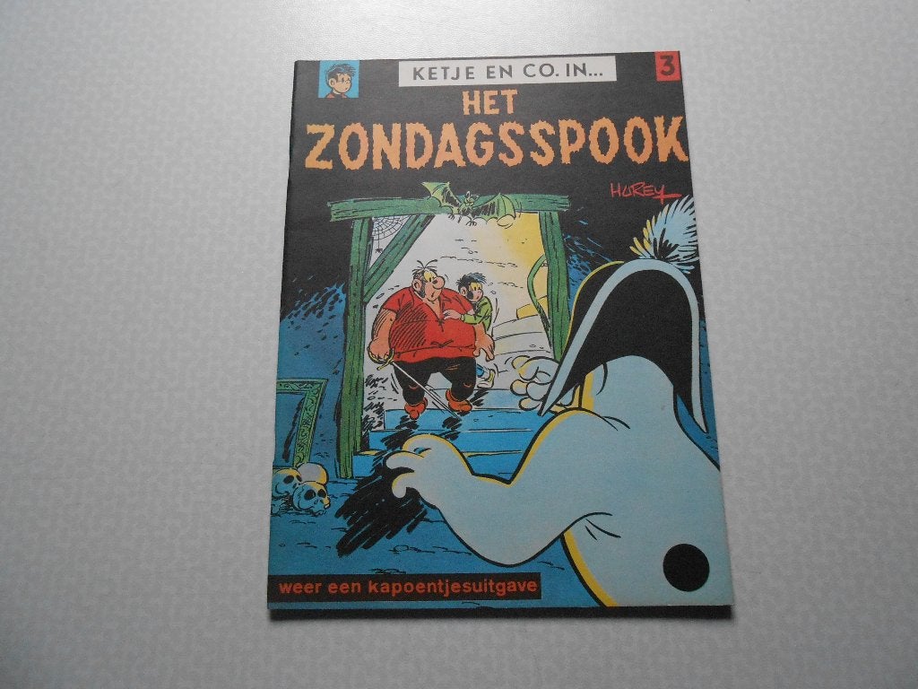 Ketje en co 3 Het zondagsspook 1968 1 ste druk., Hurey, Eén stripboek, Nieuw, Ophalen of Verzenden