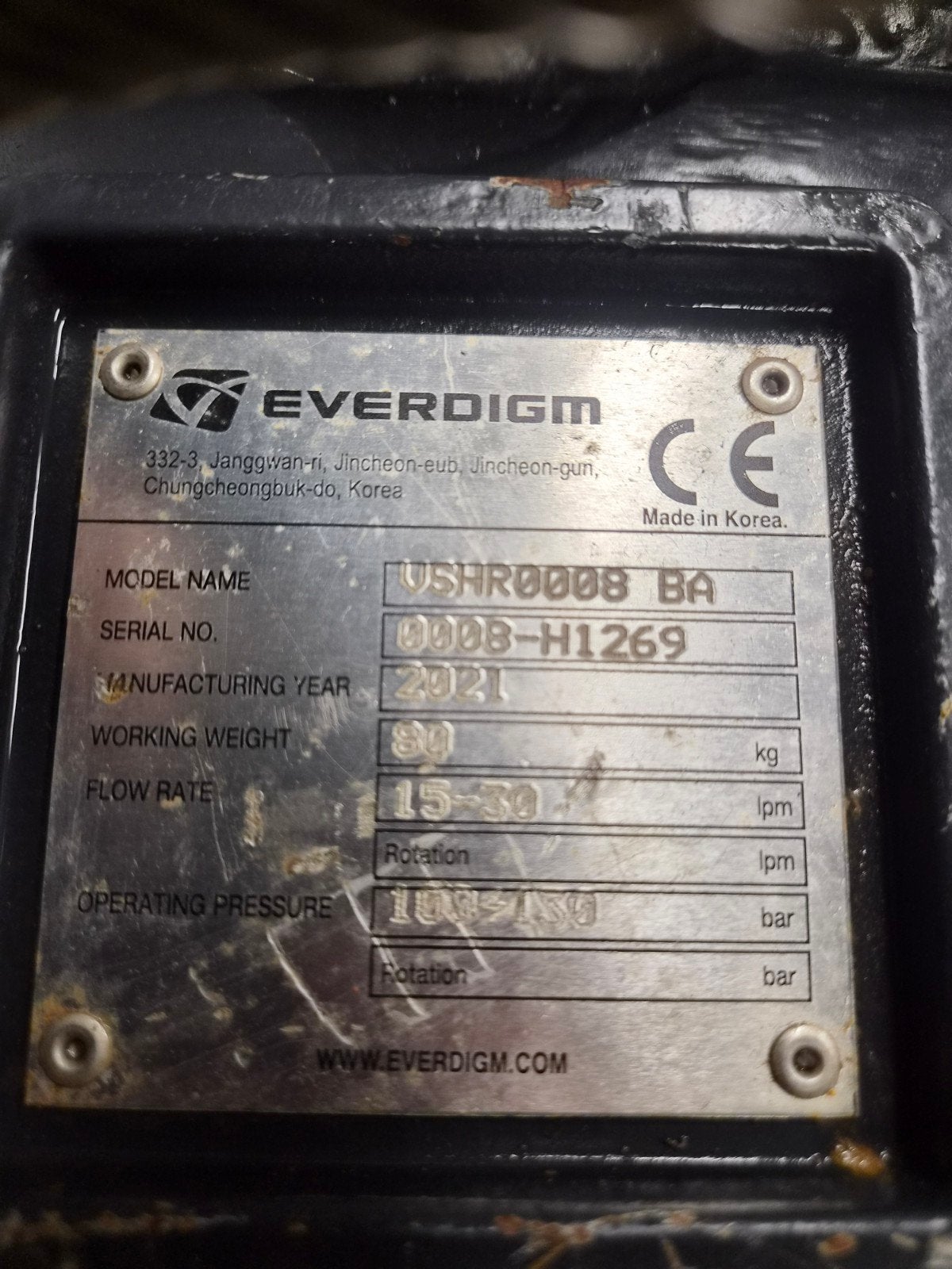 Hydraulische breekhamer Vematec, Ophalen
