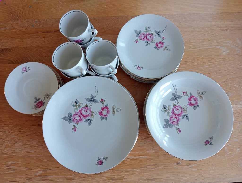 6-delig Eetservies, Huis en Inrichting, Keuken | Servies, Ophalen, Gebruikt, Overige typen, Vintage