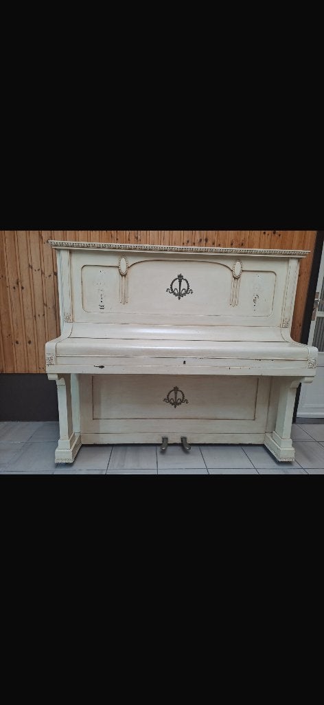 Piano, Muziek en Instrumenten, Piano's, Ophalen, Gebruikt, Wit, Piano