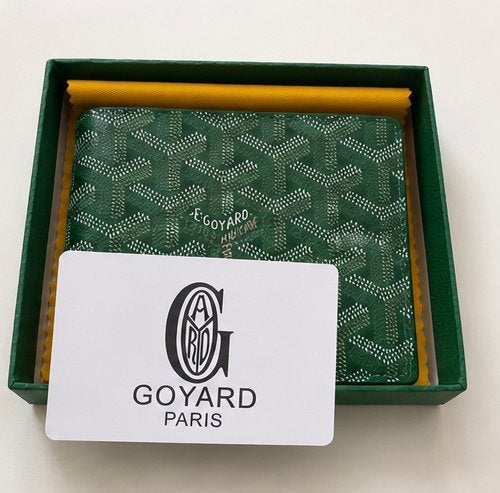 Groene Goyard Portefeuille – Compleet met doosje etc., Overige merken, Verzenden, Zo goed als nieuw, Leder