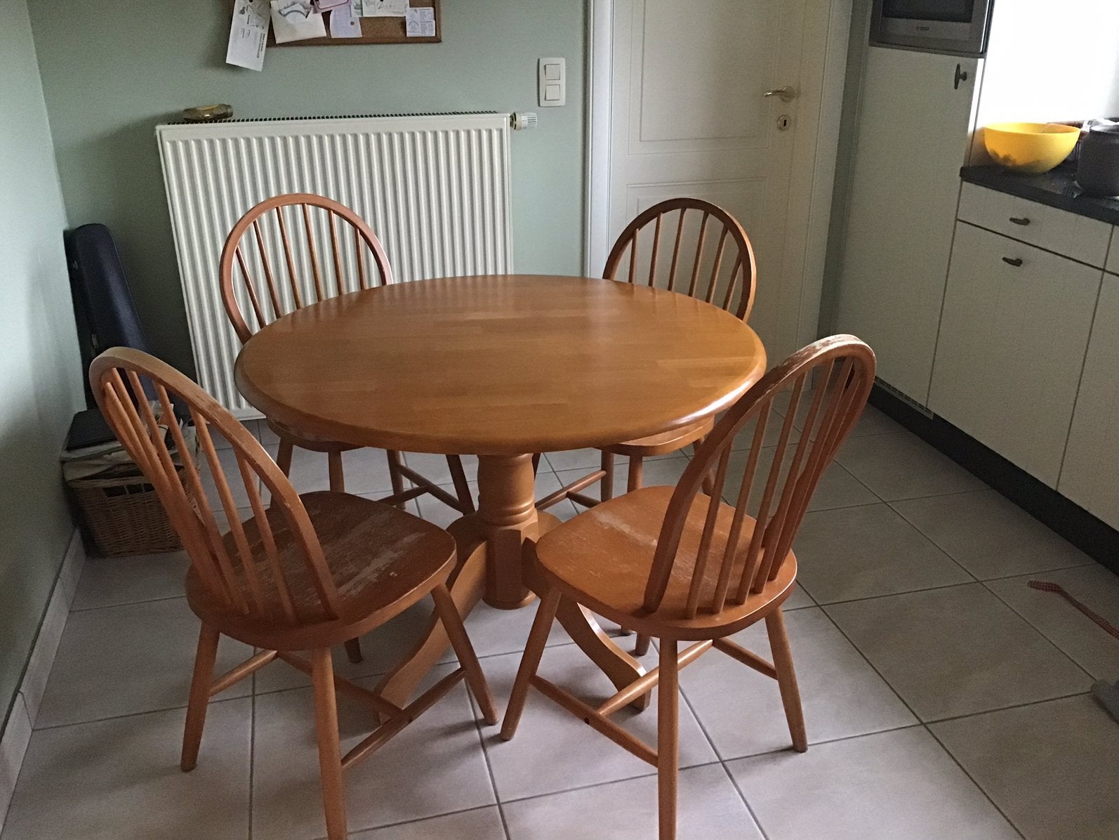 Tafel met 4 stoelen, Ophalen, Gebruikt