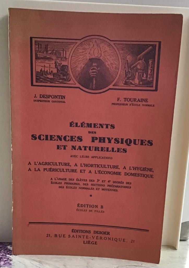 Ancien livre: Éléments des sciences physiques et naturelles., Ophalen of Verzenden, Gelezen, Natuurwetenschap
