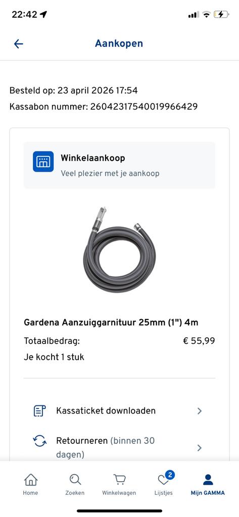 Gardena pomp gekocht maar niet meer nodig, Ophalen, Zo goed als nieuw