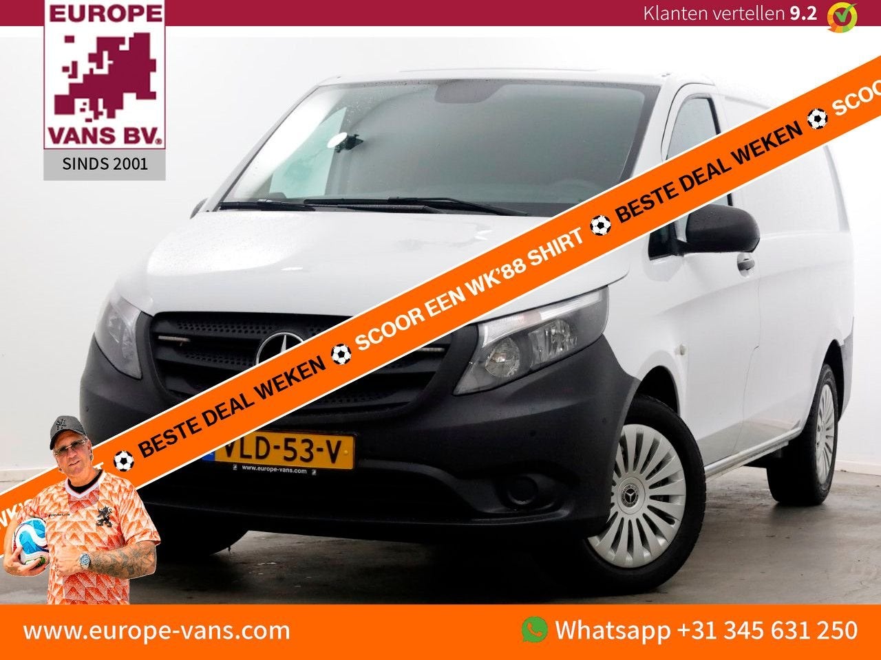 Mercedes-Benz Vito 114 CDI 136pk Lang 9G Automaat 4x4 4WD Na, Auto's, Automaat, Wit, Mercedes-Benz, Diesel