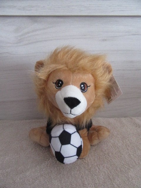 Delhaize leeuwtje - knuffel : voetbal (Team Belgium) - nieuw, Verzamelen, Overige supermarkten, Ophalen of Verzenden