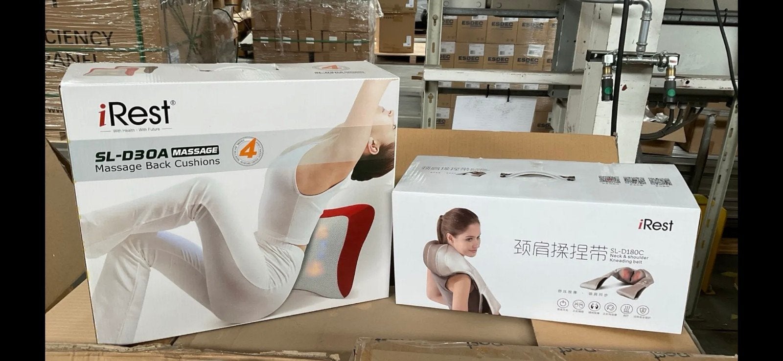 Ensemble de massage de luxe iRest (cou et dos) avec chaleur, Enlèvement ou Envoi, Neuf, Autres types