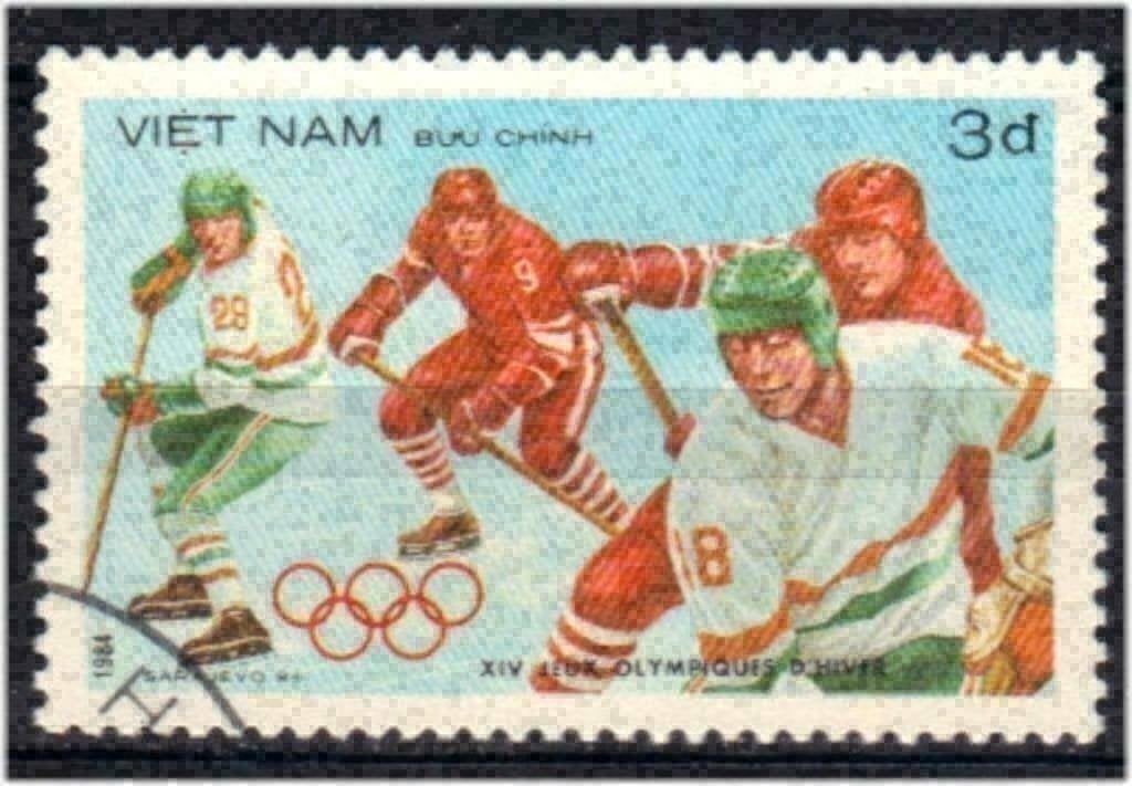 Vietnam 1984 - Yvert 482 - Jeux olympiques d'hiver (ST), Envoi, Affranchi