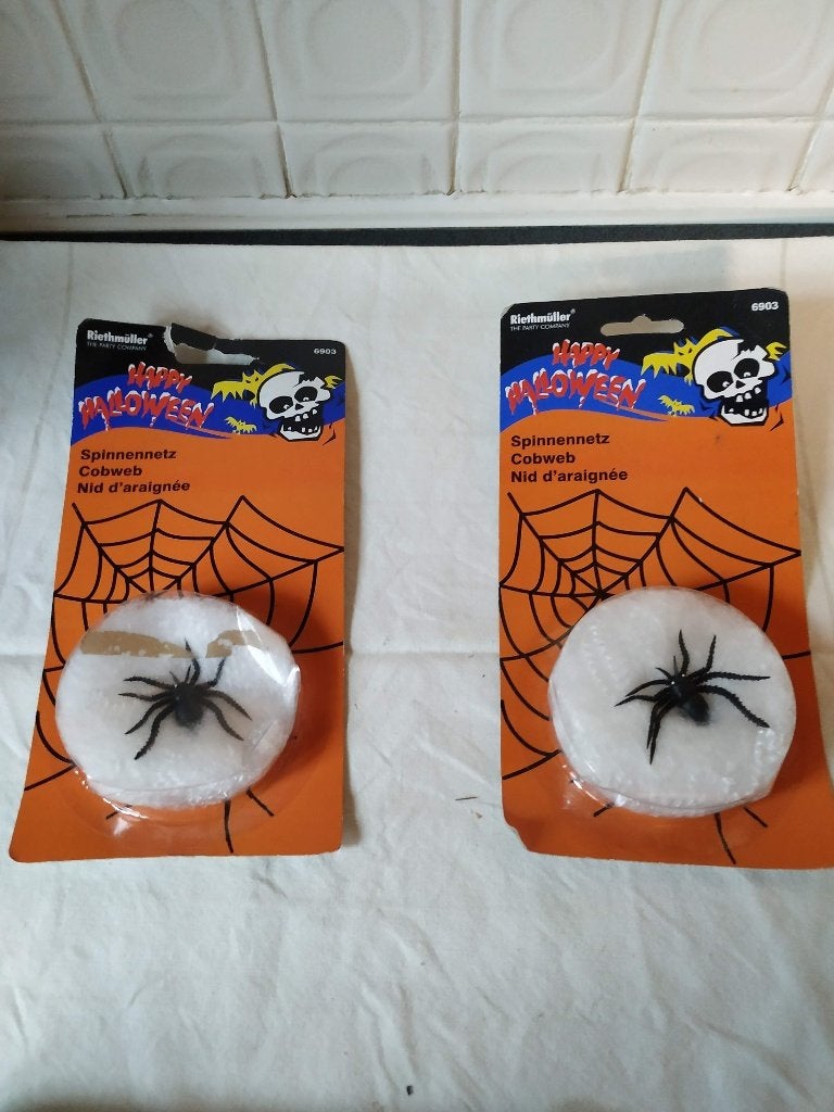halloween spin in spinnenweb decoratie nieuw, Enlèvement ou Envoi, Neuf, Article de fête