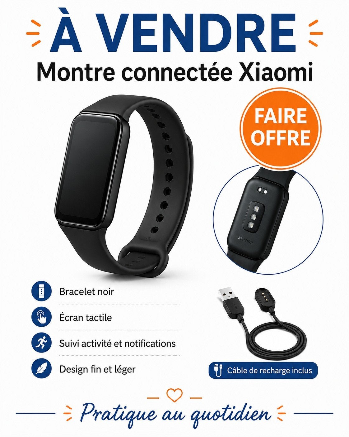 Xiaomi-smartwatch, Sport en Fitness, Ophalen of Verzenden