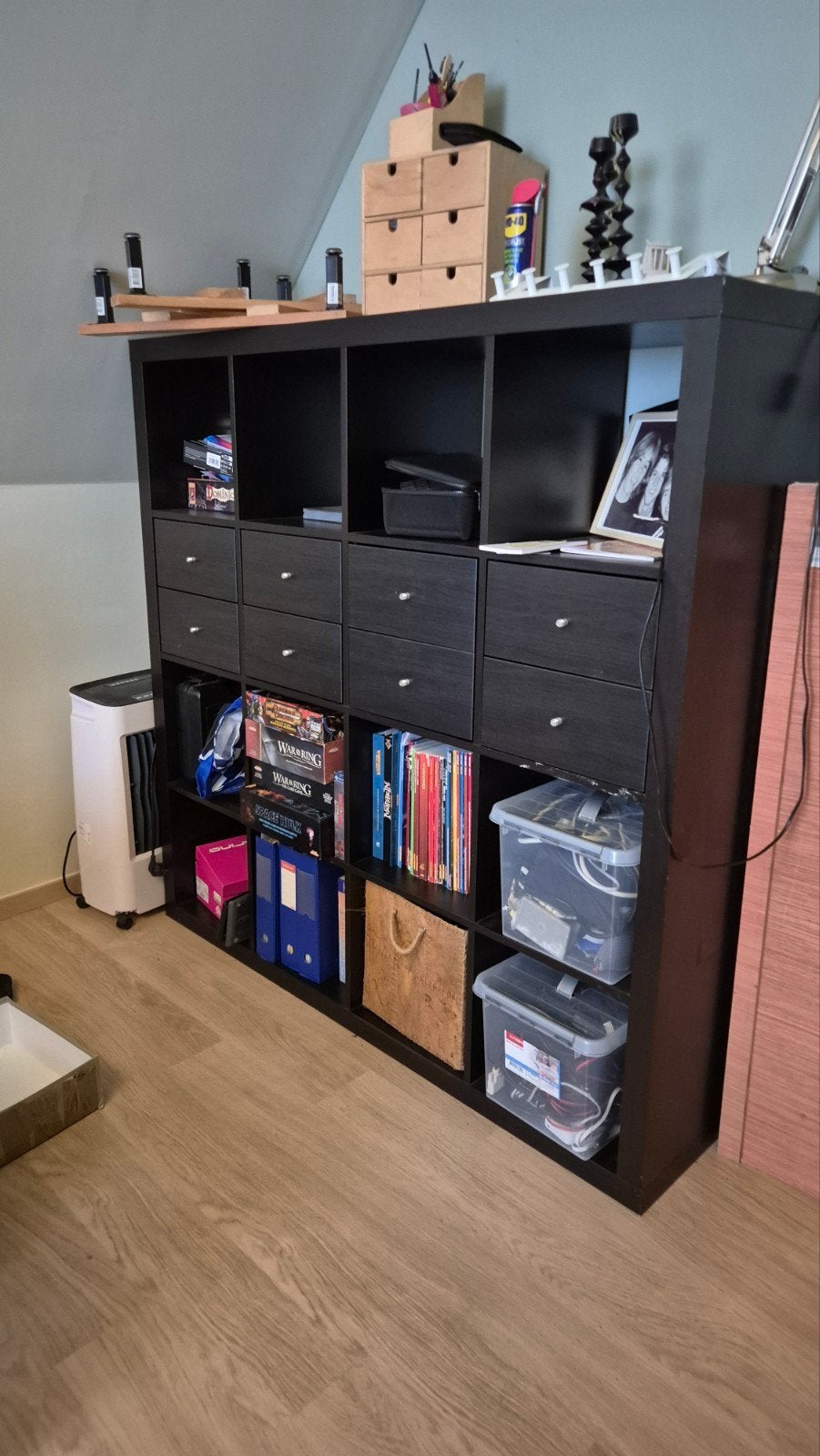 Ikea Kallax 4x4 avec curseurs, Maison & Meubles, Armoires | Bibliothèques, Enlèvement