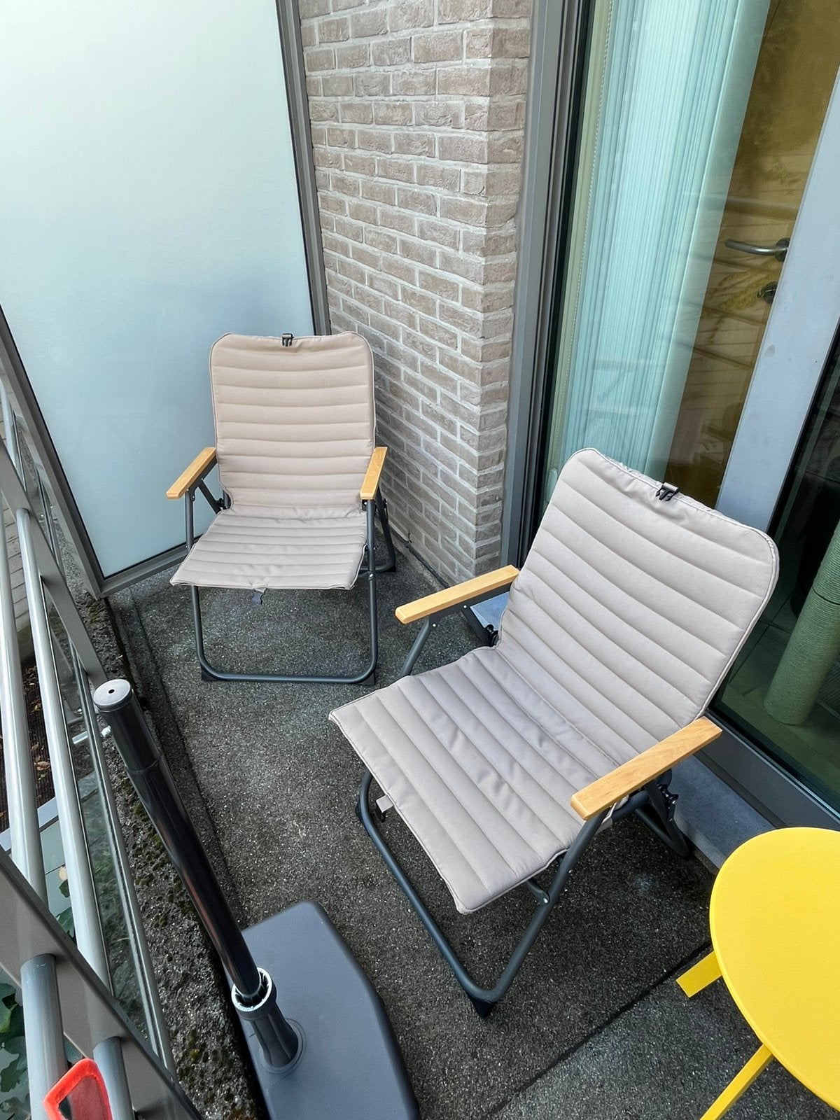 2x vestmarka jysk kampeerstoel, Enlèvement, Utilisé, Métal, Pliant