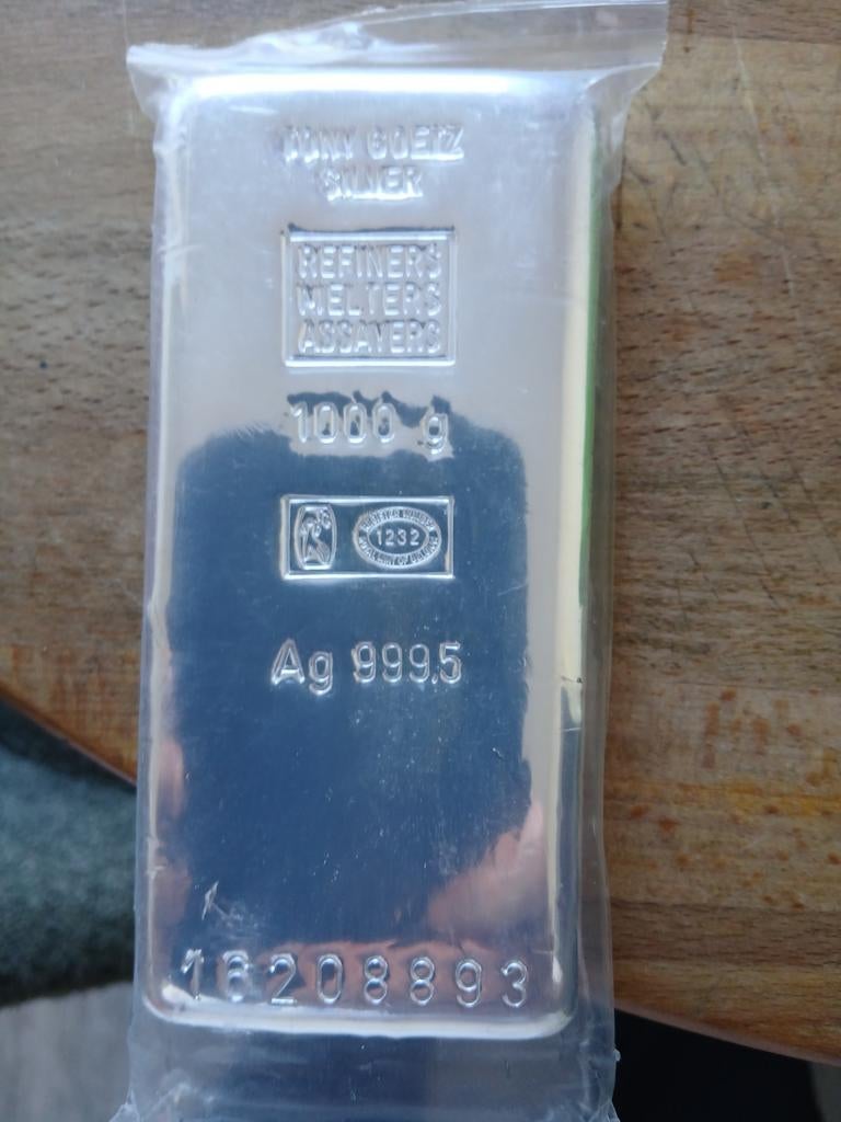 Zilver bar, Postzegels en Munten, Edelmetalen en Baren, Ophalen of Verzenden, Zilver