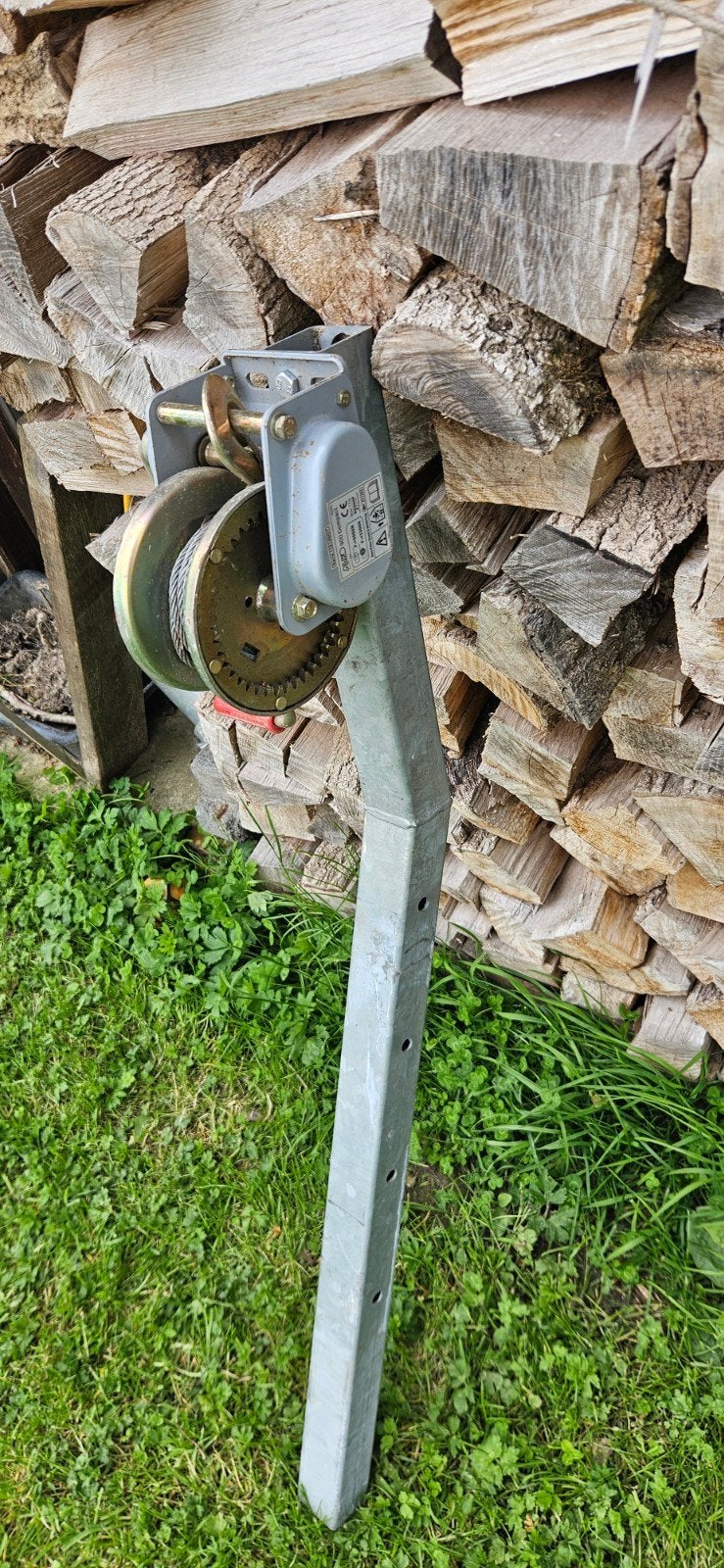 treuil manuel autofreiné, Enlèvement