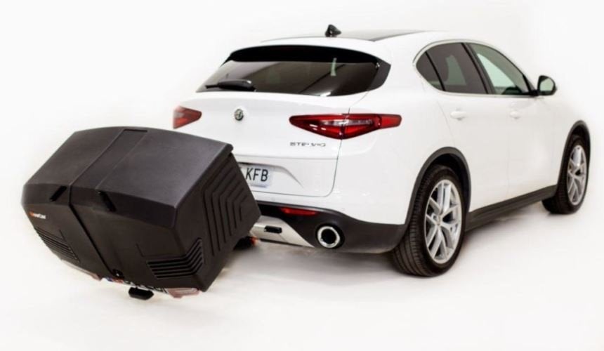 A louer - Coffre sur boule d'attelage - Towbox V3 (402 L), Autos : Divers, Coffres de toit, Envoi