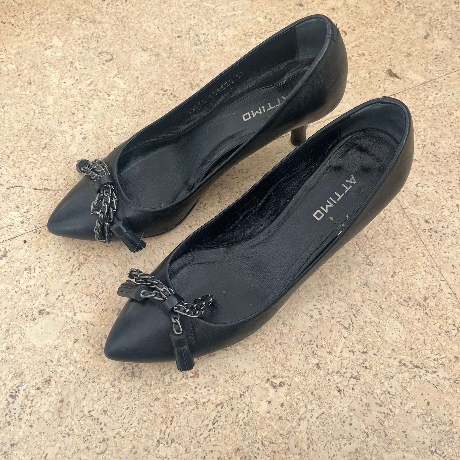 Schoenen met hakje, maat 37 | attimo, Ophalen, Schoenen met lage hakken, Zwart, Gedragen