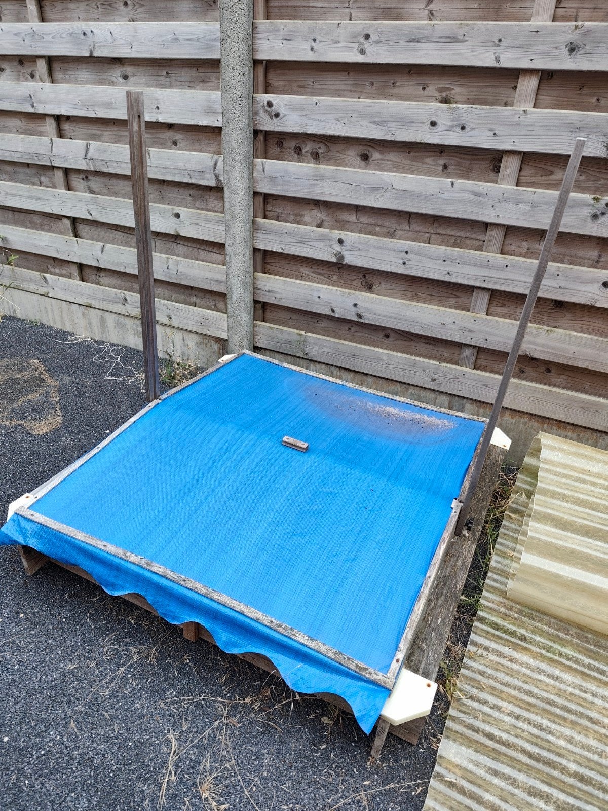 zandbak eventueel met zand !, Ophalen, Gebruikt