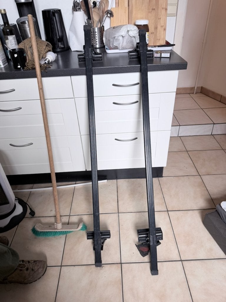 Universele stalen dakdragers zwart, Autos : Divers, Porte-bagages, Enlèvement, Utilisé