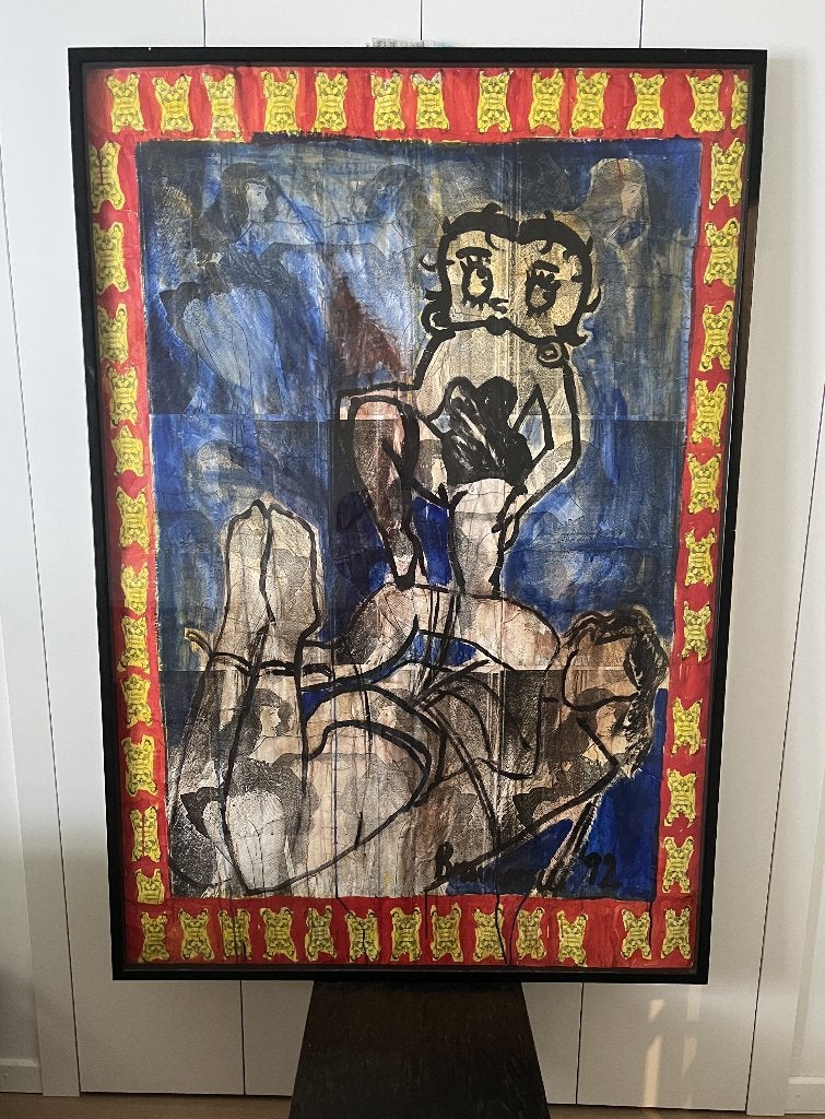 Uitzonderlijk schilderij Kittie Bruneau, Antiek en Kunst, Ophalen, Overige stijlen, Gesigneerd, Overige onderwerpen