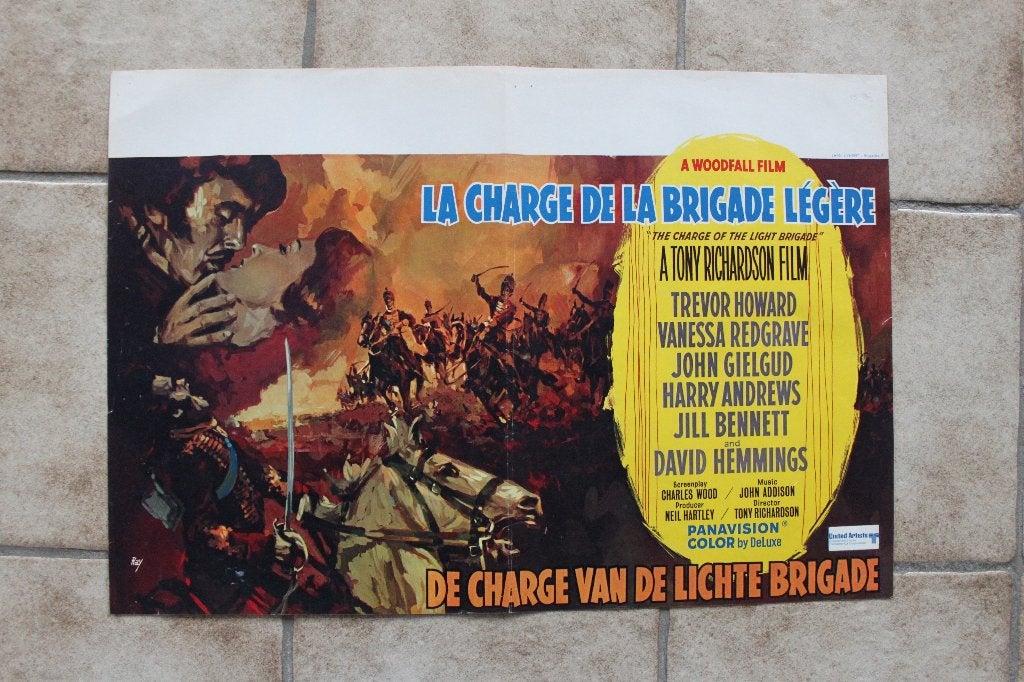 filmaffiche The Charge Of The Light Brigade 1968 filmposter, Rechthoekig Liggend, Ophalen of Verzenden, Zo goed als nieuw, A1 t/m A3