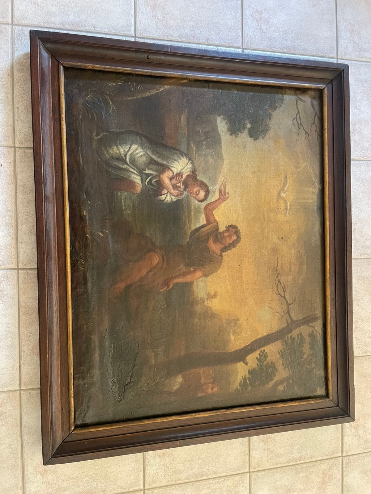 Groot oud schilderij, Antiek en Kunst, Ophalen