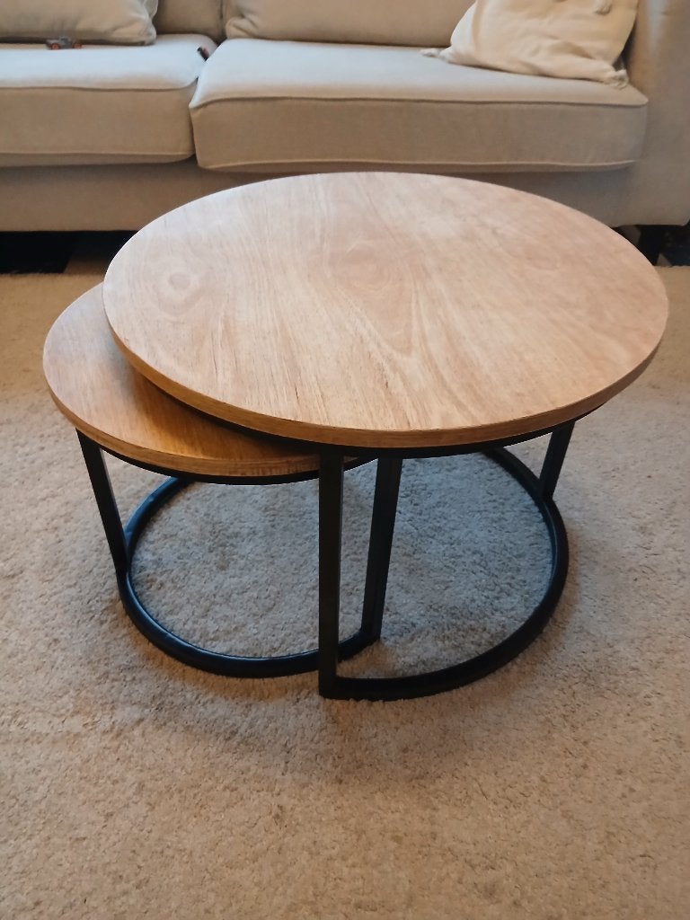 ronde salontafel te koop, Huis en Inrichting, Tafels | Salontafels, Ophalen, Gebruikt, Rond