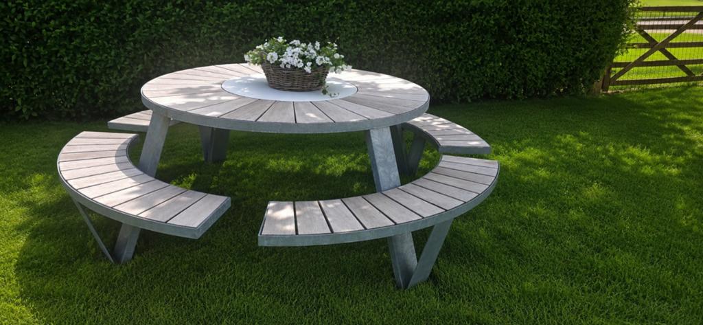 Extremis tuintafel Pantagruel White Lazy Susan, Tuin en Terras, Ophalen, Zo goed als nieuw, Overige typen