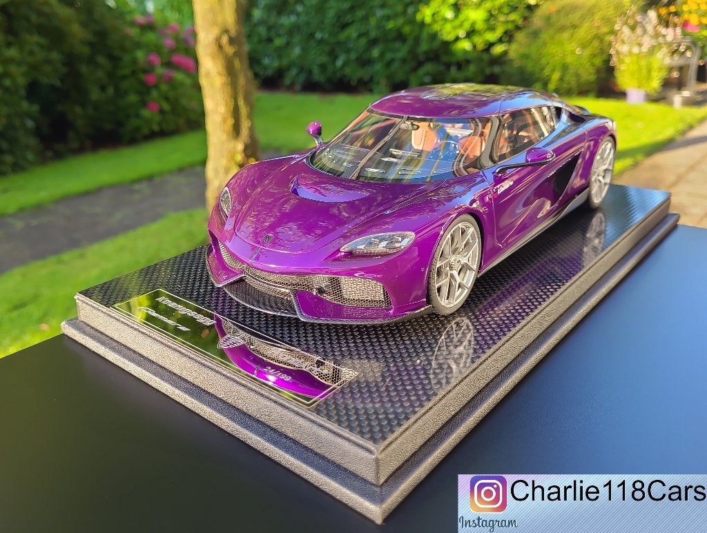 FrontiArt 1/18 Koenigsegg Gemera – Purple, Hobby en Vrije tijd, Ophalen of Verzenden, Nieuw