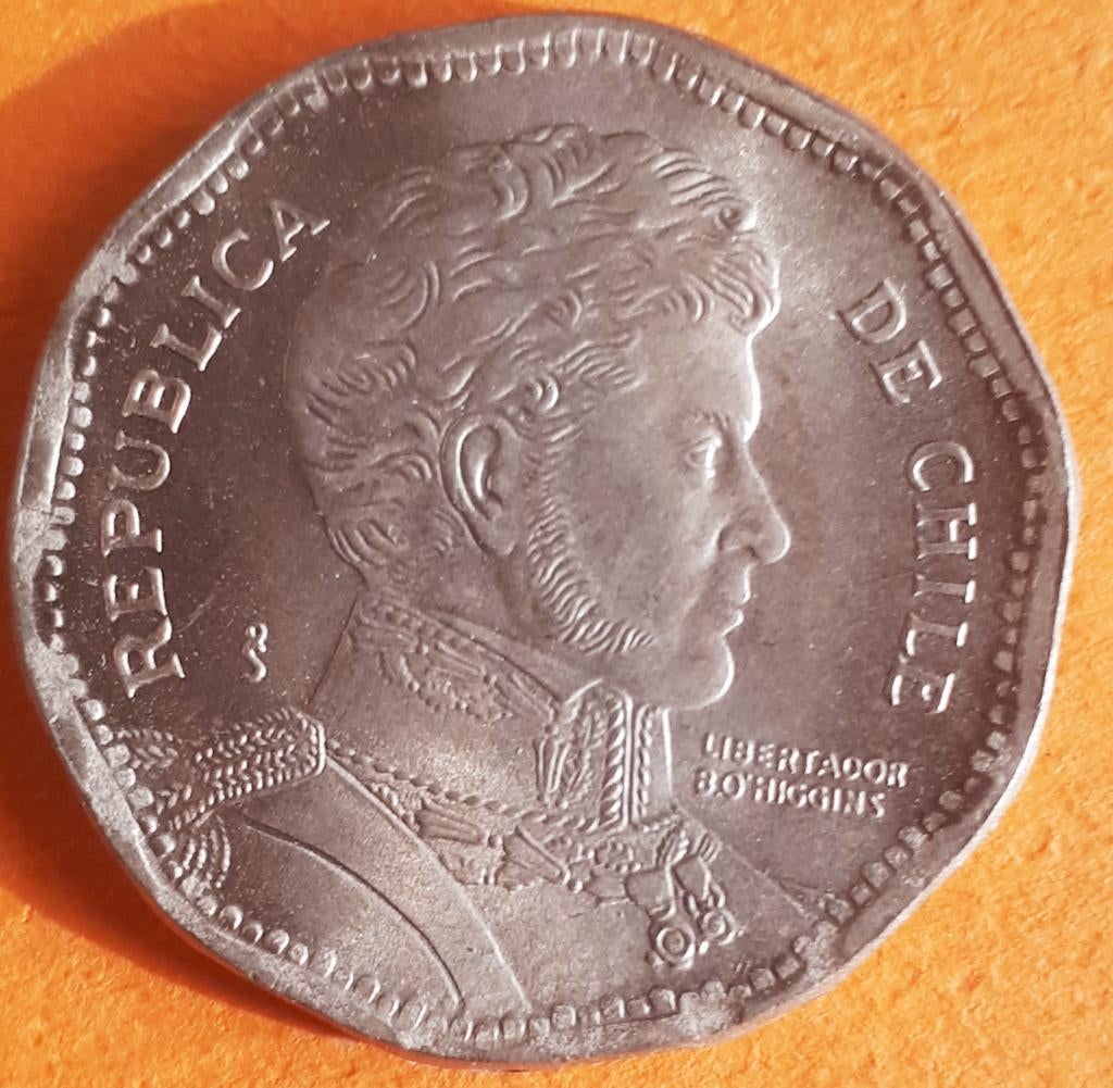 CHILI : 50 PESOS 1992 KM 219.2 Br.UNC, Ophalen of Verzenden, Zuid-Amerika, Losse munt