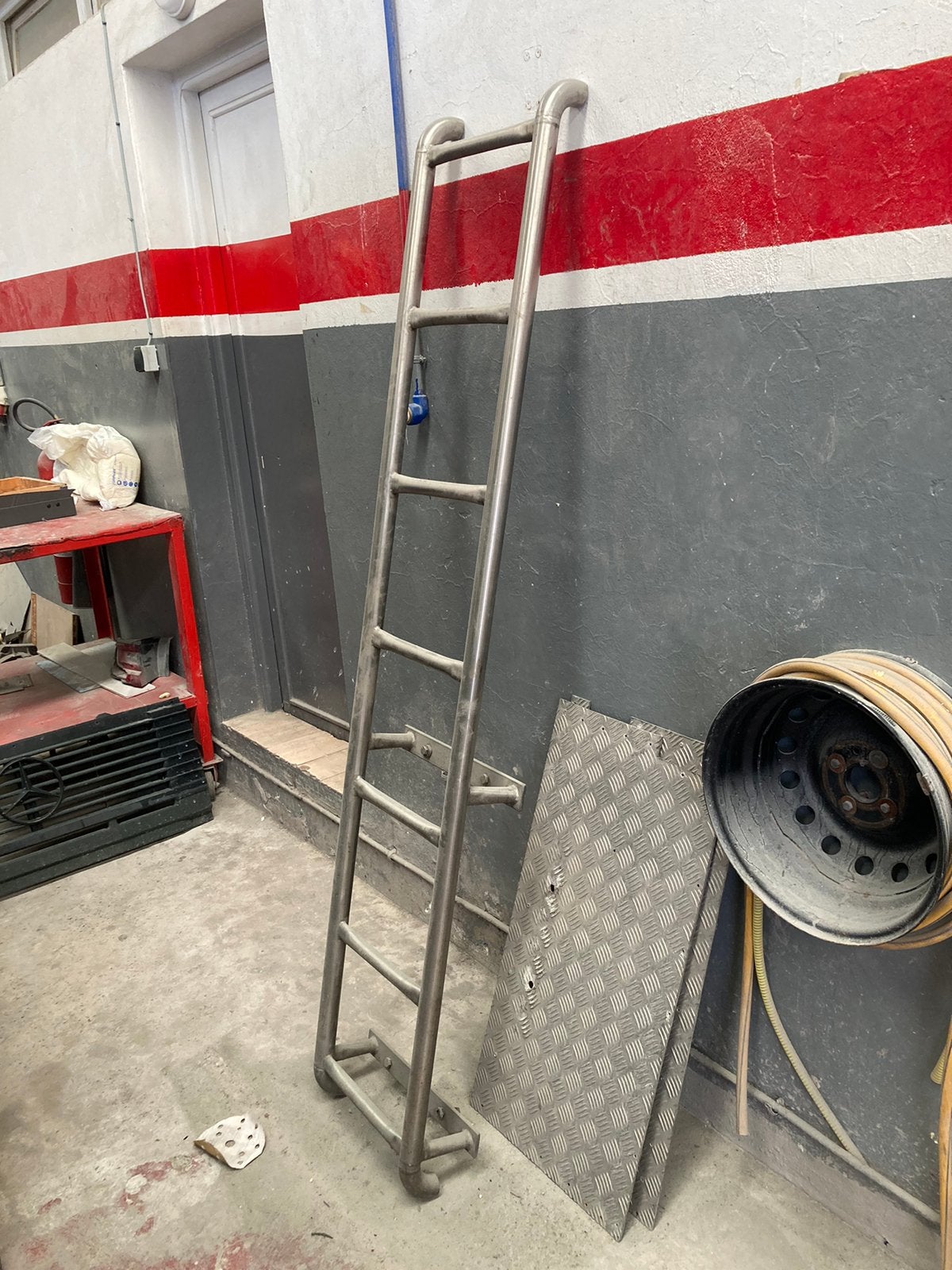 Inox ladder voor camper, Enlèvement, Utilisé