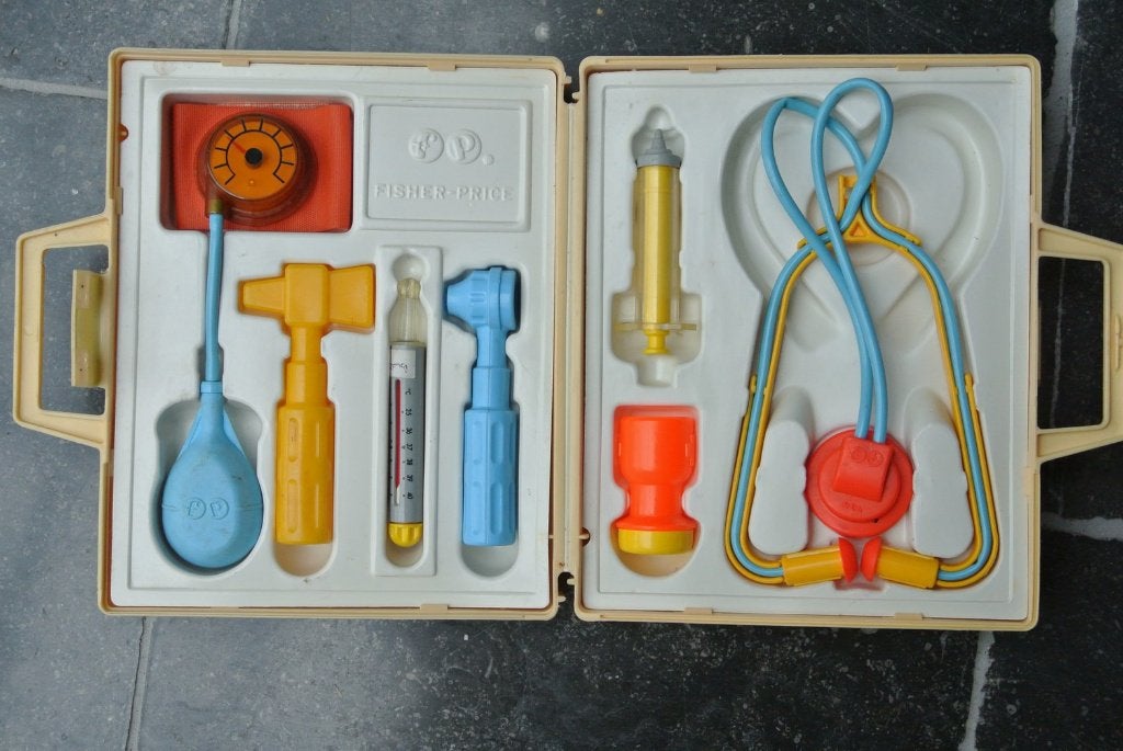 dokterskoffer fisher price, vintage, Kinderen en Baby's, Speelgoed | Fisher-Price, Ophalen of Verzenden