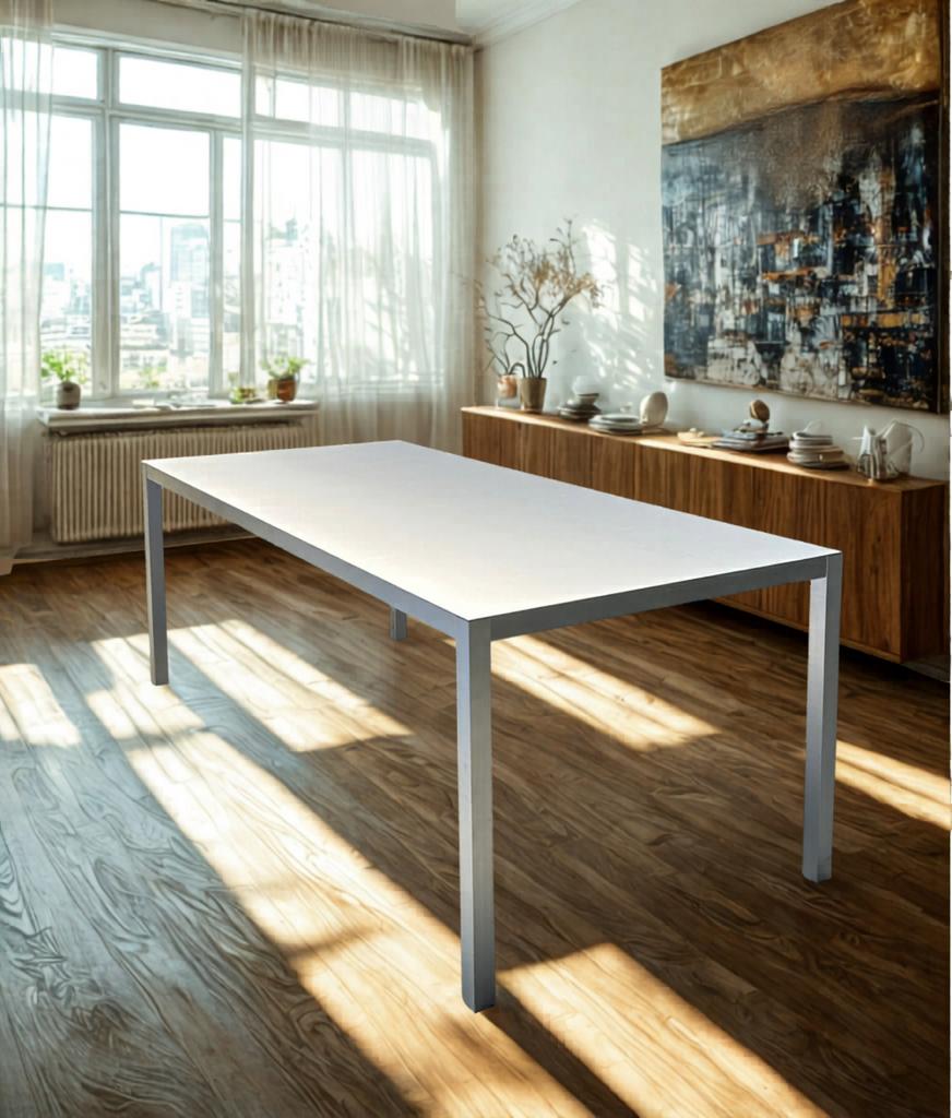 Table à manger en MDF 200 x 90 cm., 150 à 200 cm, Cinq personnes ou plus, Enlèvement, Utilisé
