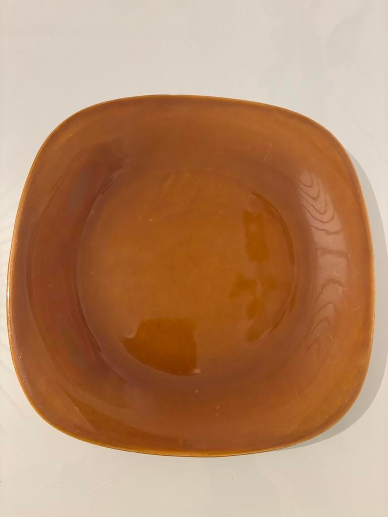 Assiette brune Villeroy & Boch 22 cm - parfaite, Uni, Assiettes(s), Enlèvement ou Envoi, Comme neuf