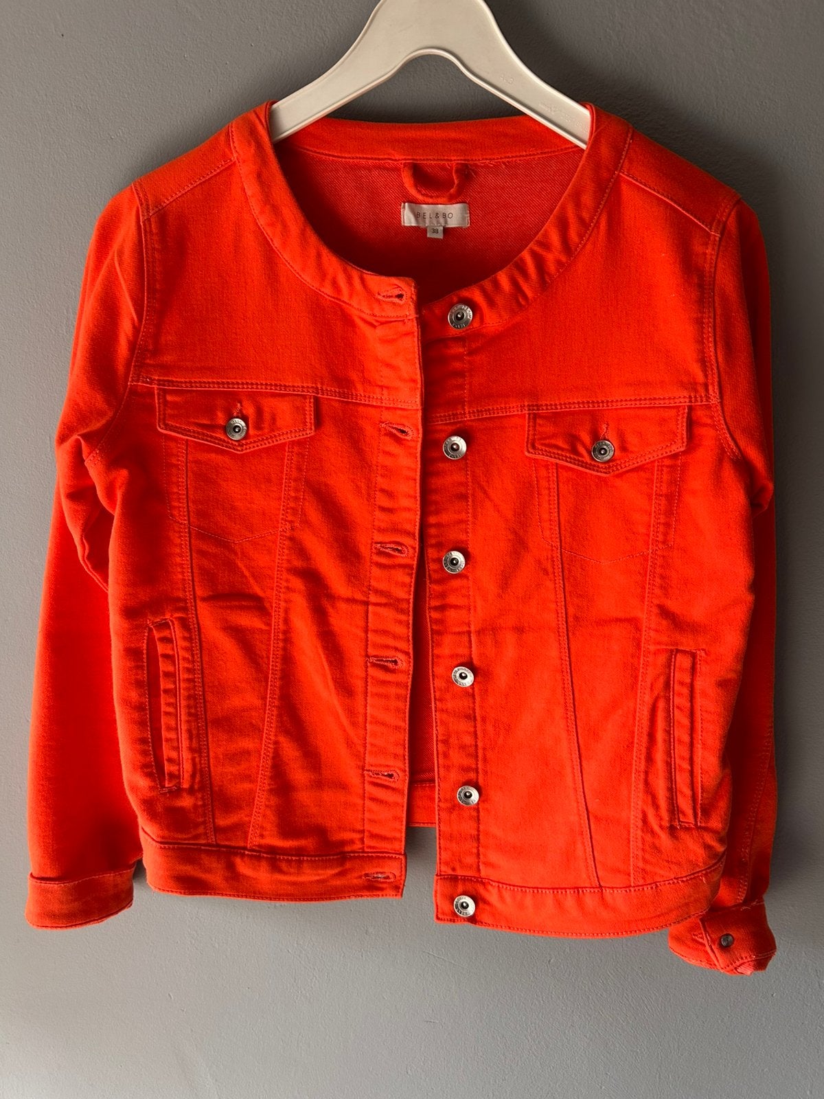 Jeans vest, Nieuw, Oranje, Jasje, Ophalen