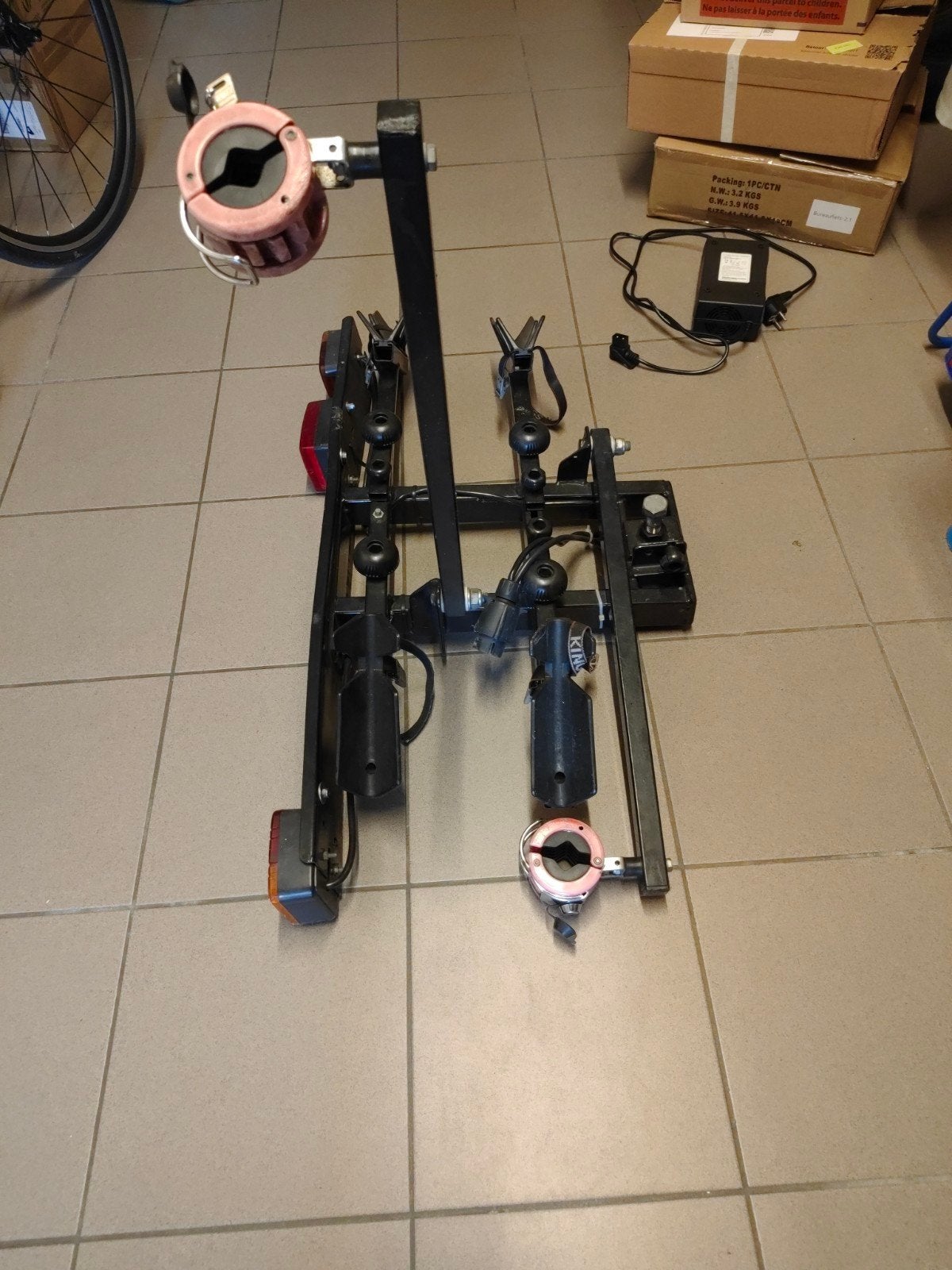 fietsendrager trekhaak, Ophalen, Zo goed als nieuw, Brede banden, 2 fietsen