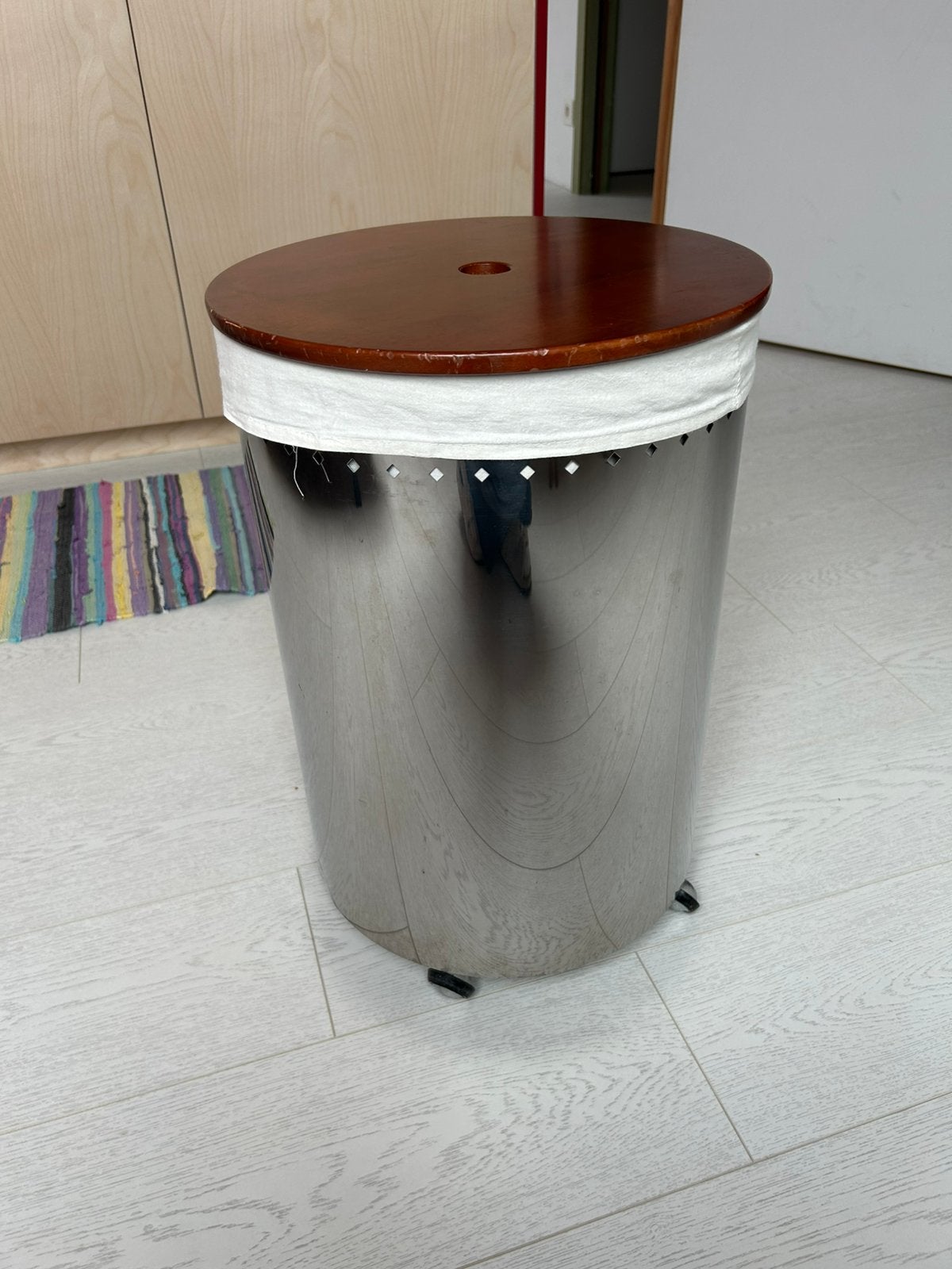 Wasmand op wieltjes, Huis en Inrichting, Ophalen, Gebruikt, Overige typen, 50 tot 100 cm