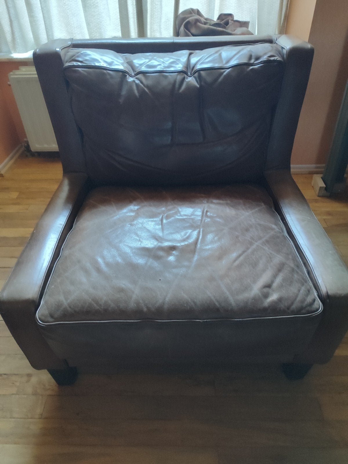 Leren fauteuils, Ophalen
