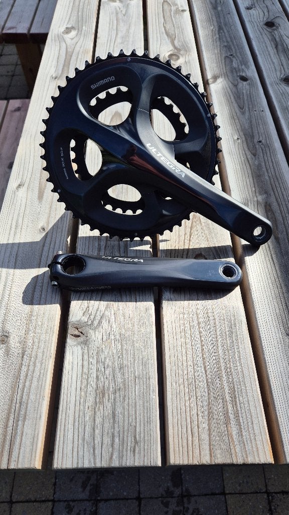 Ultegra crankstel 50-34, Fietsen en Brommers, Fietsonderdelen, Shimano Ultegra, Zo goed als nieuw, Racefiets, Ophalen