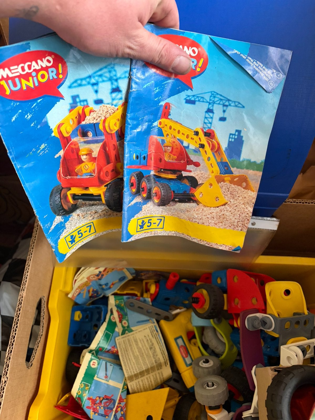 Mecano junior ganse doos  met alle boekjes, Ophalen of Verzenden