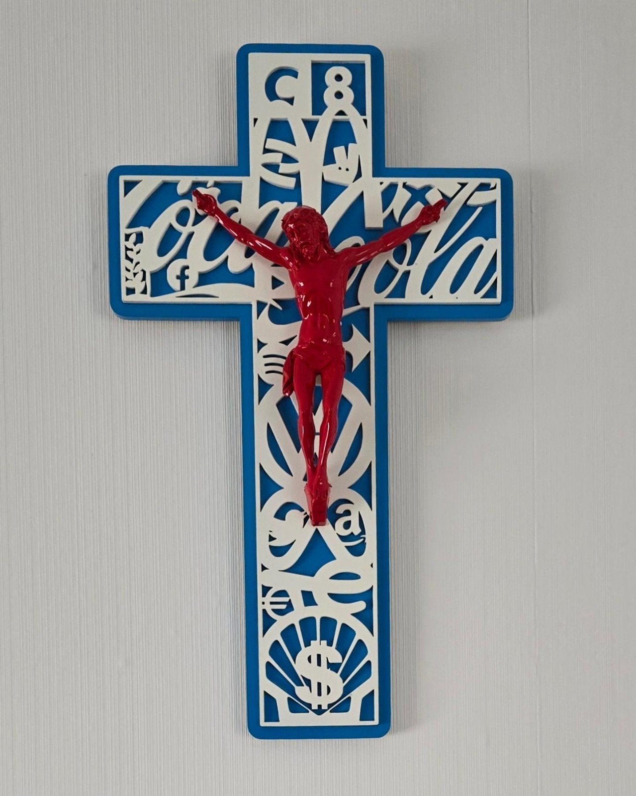 Frédéric Truteau  Avatar Blue (3/8) –Uniek Kruisbeeld+COA, Antiek en Kunst, Kunst | Designobjecten, Ophalen of Verzenden, Blauw