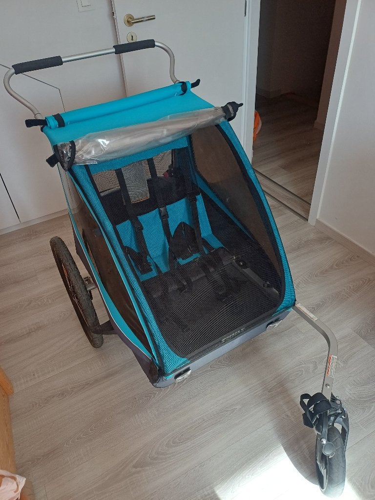 Fietskar Thule coaster XT, Ophalen, Opvouwbaar, 20 tot 40 kg, Zo goed als nieuw