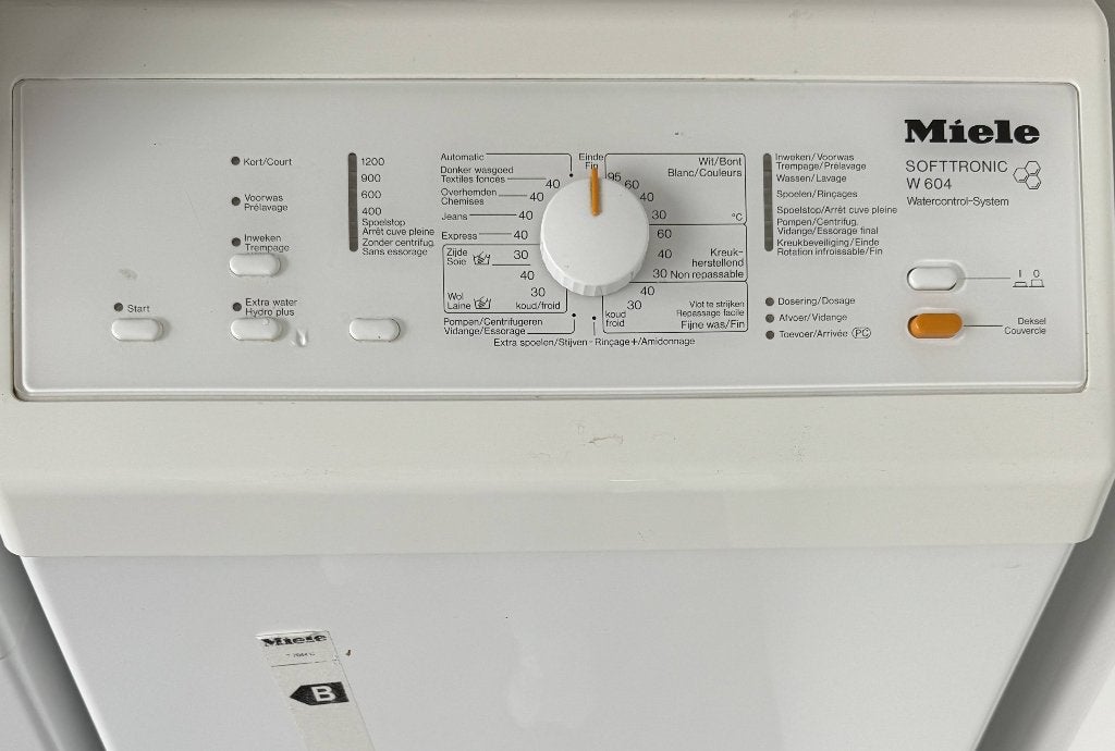 Miele Softtronic W604 bovenlader wasmachine, 1200 à 1600 tours, 4 à 6 kg, Comme neuf, Enlèvement