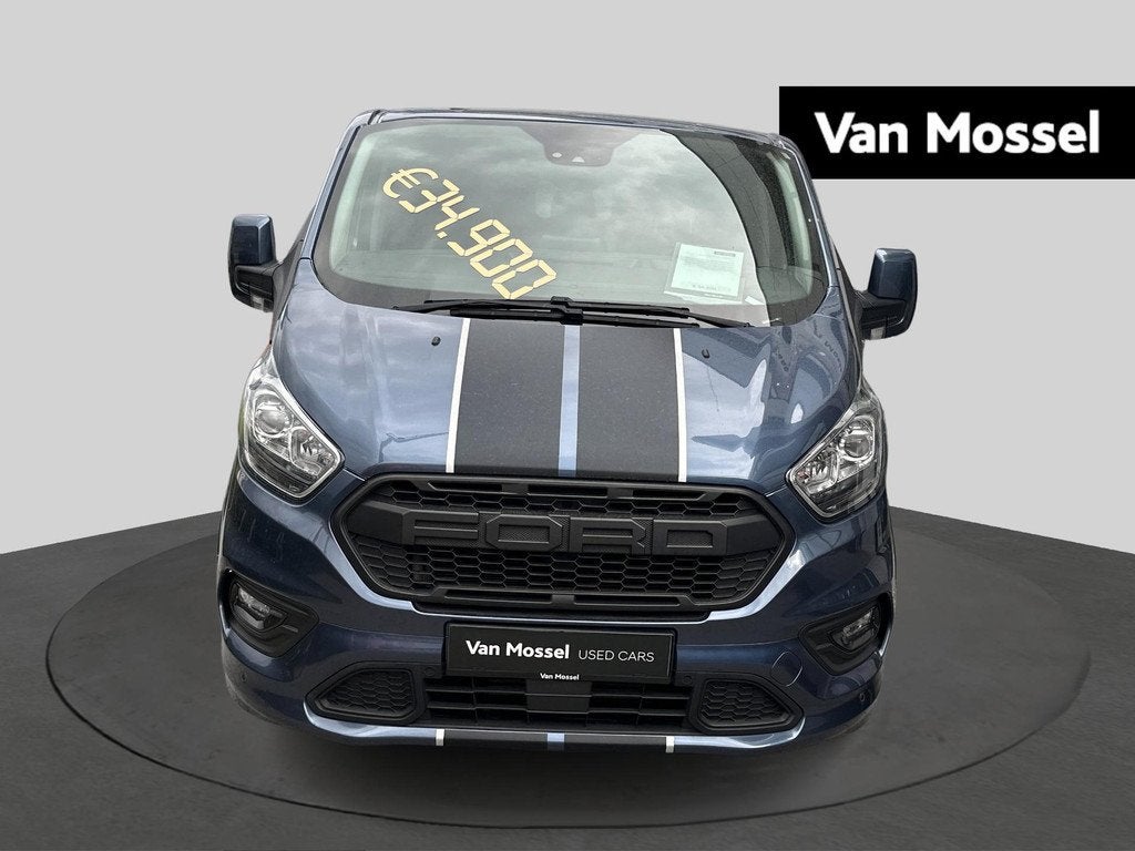 Ford Transit Custom 260s L1 Ambiente, Auto's, Stof, Gebruikt, Blauw, Overige brandstoffen