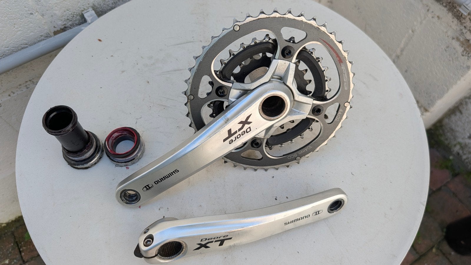 pédalier XT triple manivelles 175 + boîtier, Vélos & Vélomoteurs